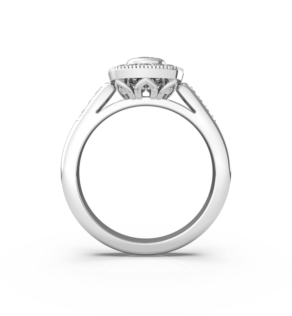 Round Diamond Halo Engagement Ring (ARTHR02) - Artelia Jewellery