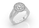Round Diamond Halo Engagement Ring Taylor - Artelia Jewellery
