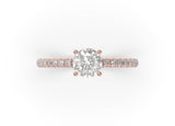 Round Diamond Solitaire Engagement Ring (ARTSR104) - Artelia Jewellery
