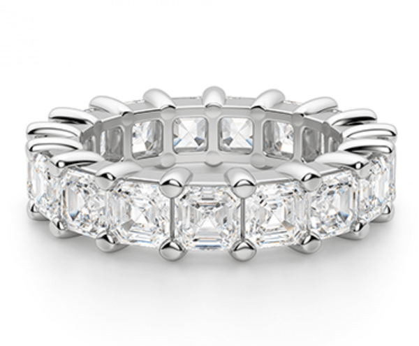 Asscher Cut Diamond Wedding Ring - Artelia Jewellery