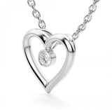 Heart Diamond Pendant - Artelia Jewellery
