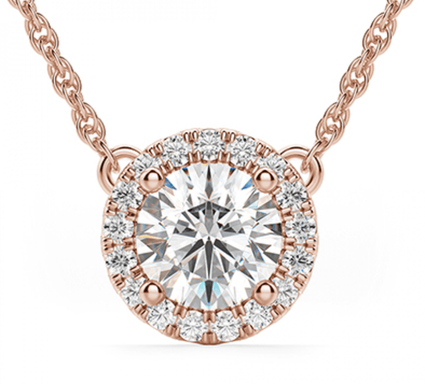 Cienna Diamond Halo Necklace