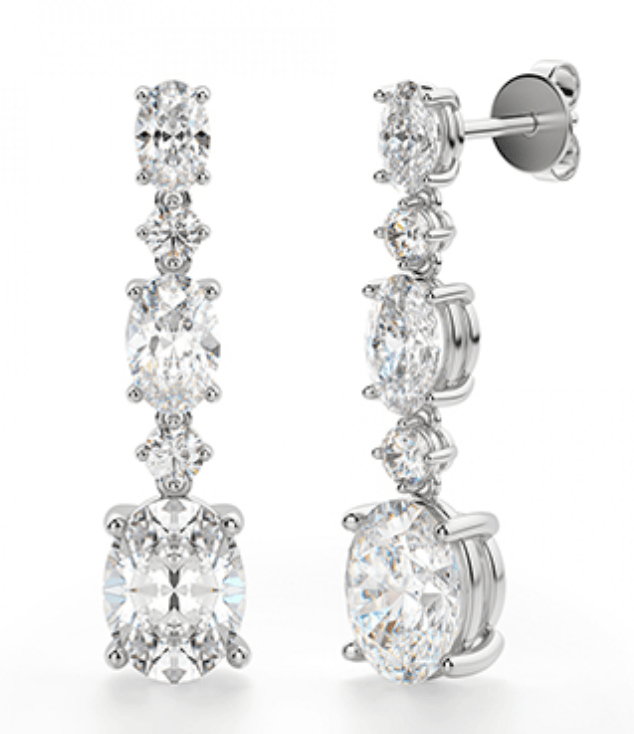 Lana Diamond Drop Earrings - Artelia Jewellery