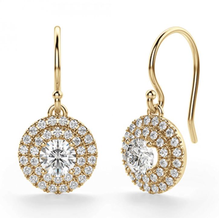 Rozalia Diamond Drop Earrings - Artelia Jewellery