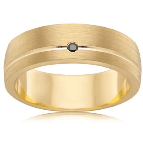 Joseph Black Diamond Wedding Ring - Artelia Jewellery