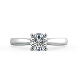 Sesille Round Diamond Solitaire Engagement Ring - Artelia Jewellery