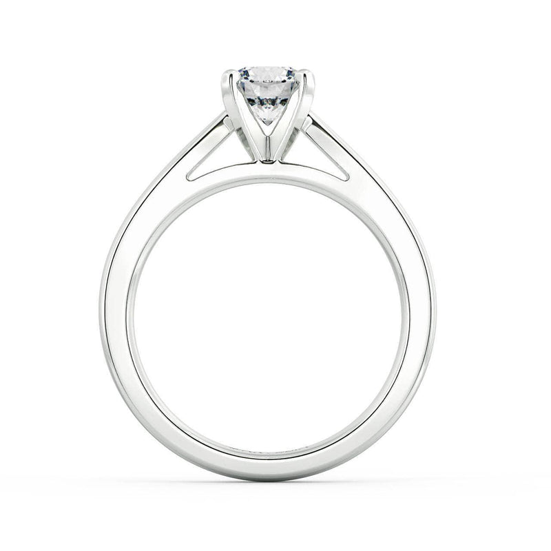 Sesille Round Diamond Solitaire Engagement Ring - Artelia Jewellery