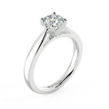Sesille Round Diamond Solitaire Engagement Ring - Artelia Jewellery