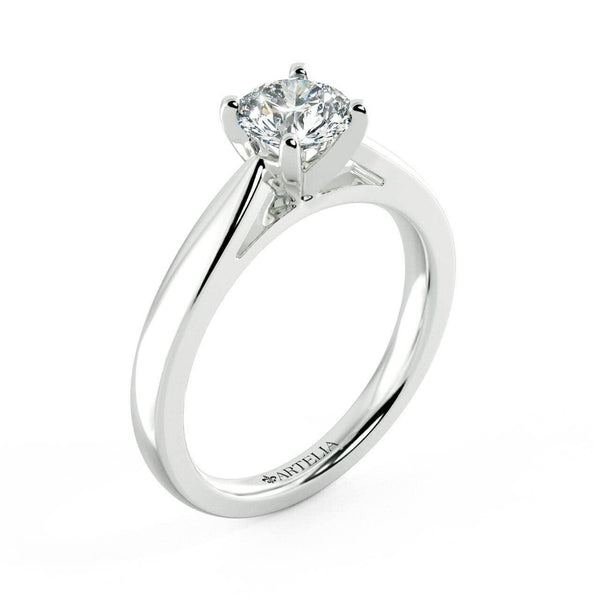 Sesille Round Diamond Solitaire Engagement Ring