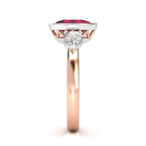 Silvine Ruby and Diamond Ring - Artelia Jewellery
