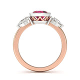 Silvine Ruby and Diamond Ring - Artelia Jewellery