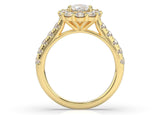 Tabitha Oval Diamond Halo Engagement Ring - Artelia Jewellery