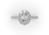 Tabitha Oval Diamond Halo Engagement Ring - Artelia Jewellery
