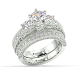 The Crown Diamond Bridal Set - Artelia Jewellery