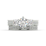 The Crown Diamond Bridal Set - Artelia Jewellery