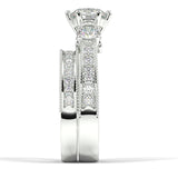 The Crown Diamond Bridal Set - Artelia Jewellery