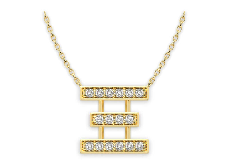 Athena Diamond Necklace (Xi) - Artelia Jewellery