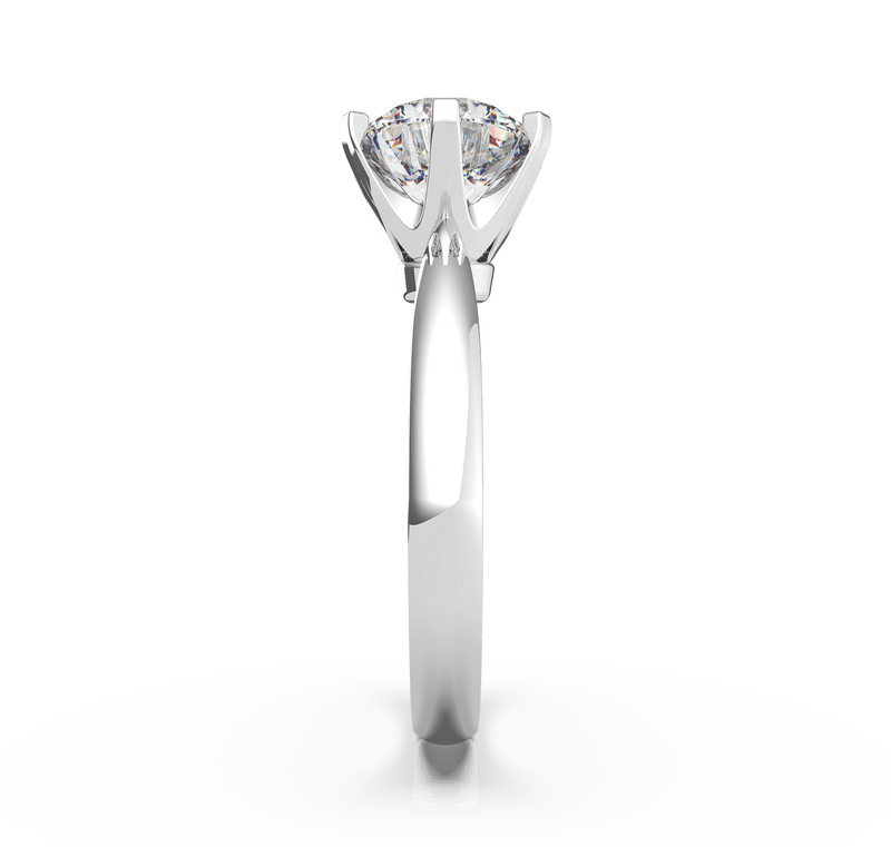 Round Diamond Solitaire Ring (ARTSR005)