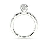 Oval Diamond Moderne Ring with a Chandelier Basket™ - Artelia Jewellery