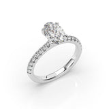 Oval diamond Solitaire Engagement Ring (ARTSR016)
