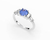 Artelia Ceylon Sapphire Trilogy Ring (ARTCR001) - Artelia Jewellery
