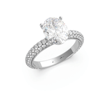 Oval Diamond Solitaire Engagement Ring (ARTSR079) - Artelia Jewellery