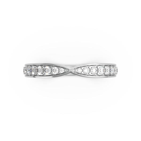 Tapered Diamond Wedding Ring (ARTLDWR113) - Artelia Jewellery