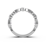 Pink sapphire and Diamond Wedding Ring (ARTLDWR118) - Artelia Jewellery