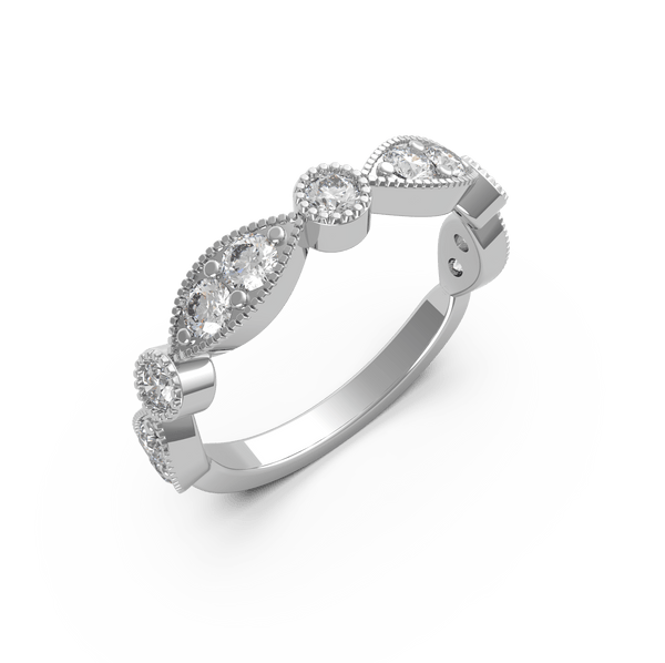 Emily Diamond Wedding Ring - Artelia Jewellery