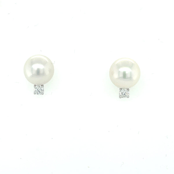 Ada Deu Pearl and Diamond Earrings - Artelia Jewellery