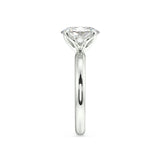 Tulip Basket Oval Diamond Engagement Ring