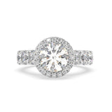 Daphne Round Halo Lab Grown Diamond Engagement Ring