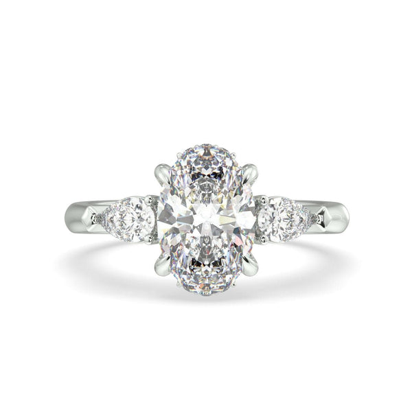 Charlotte Oval Diamond Trilogy Ring