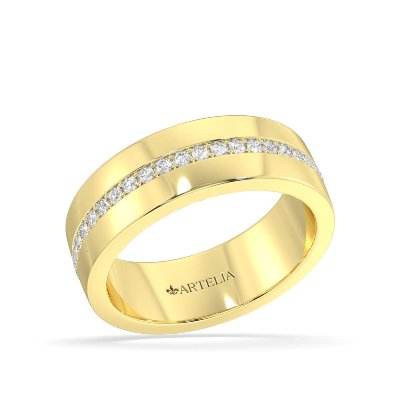 Gabriel Diamond Wedding Ring - Artelia Jewellery