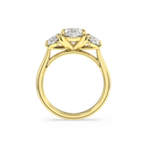 Antoine Oval Diamond Trilogy Engagement Ring