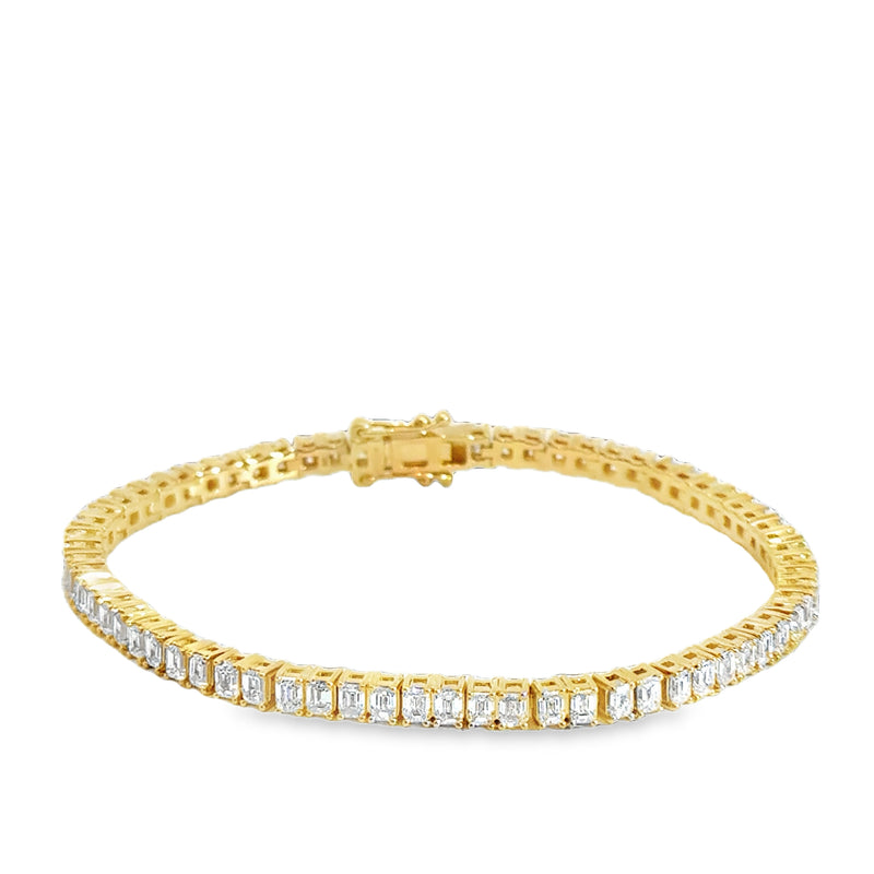 18K Yellow Gold Riviera Tennis Bracelet