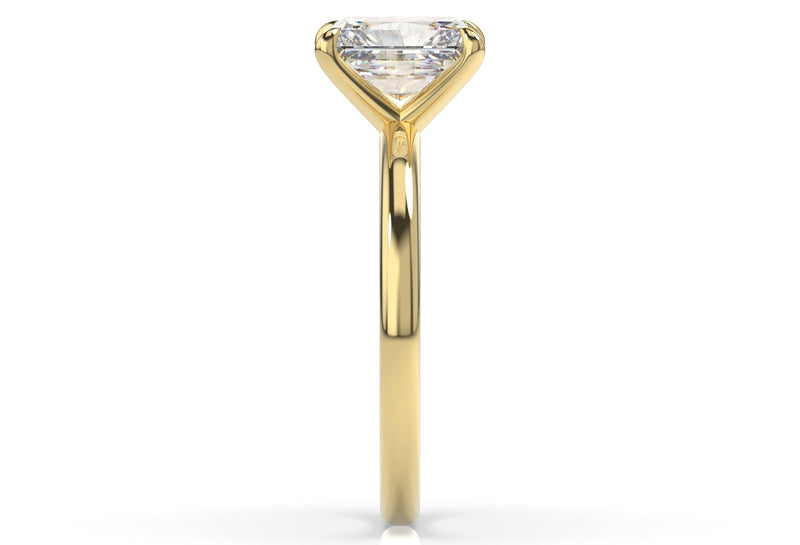 Radiant Lab grown diamond Solitaire Engagement Ring - Artelia Jewellery