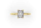 Radiant Lab grown diamond Solitaire Engagement Ring - Artelia Jewellery
