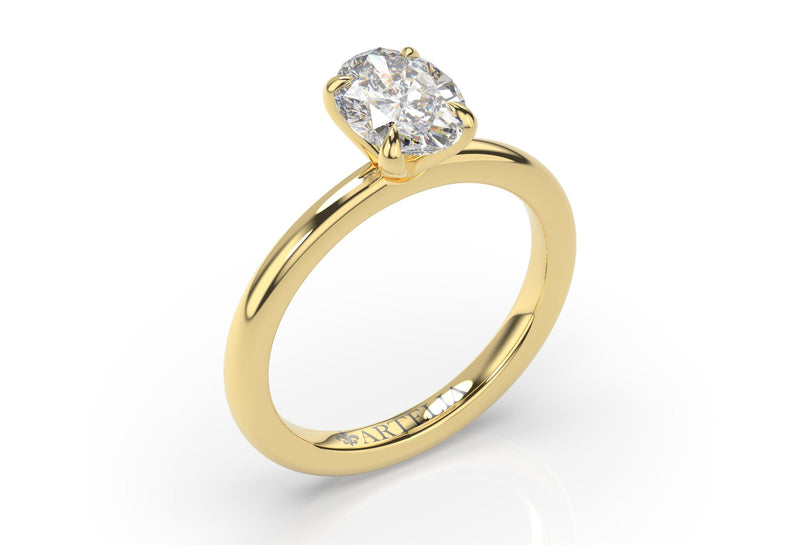 OVAL LAB GROWN DIAMOND SOLITAIRE ENGAGEMENT RING