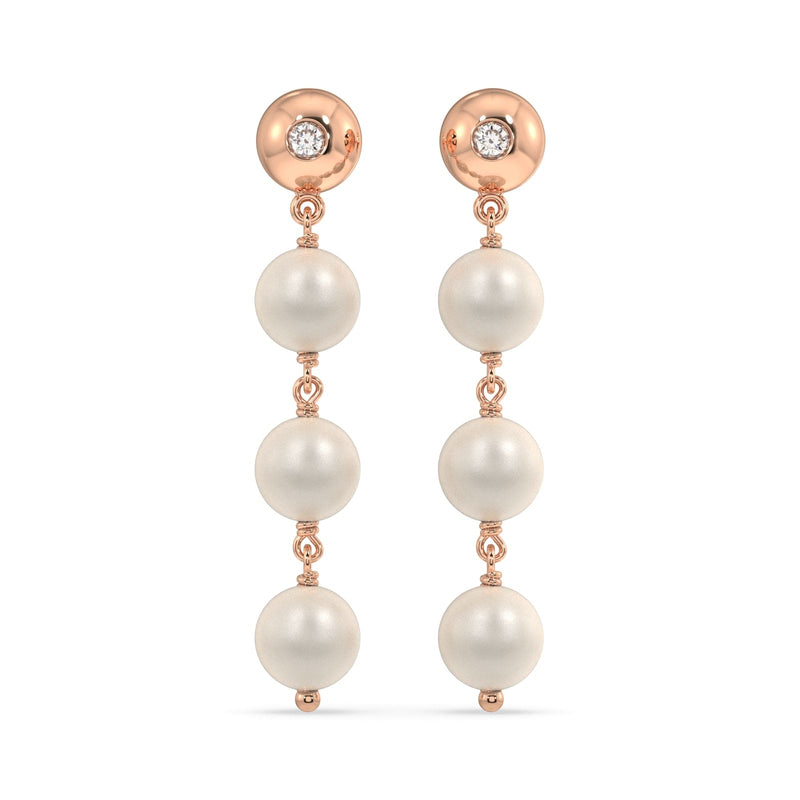 Carolina South Sea Pearl & Diamond Earrings