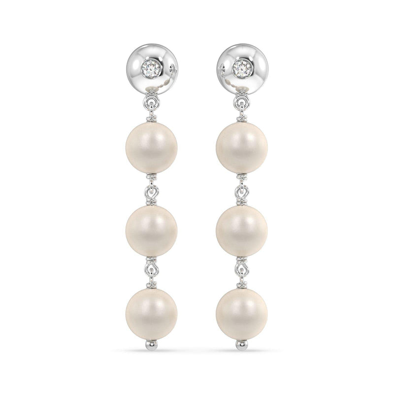 Carolina South Sea Pearl & Diamond Earrings