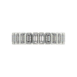 Artelia Signature White GOLD Emerald cut diamond wedding ring