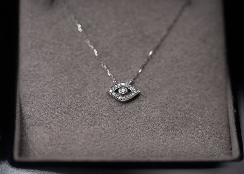 Diamond Evil Eye Necklace