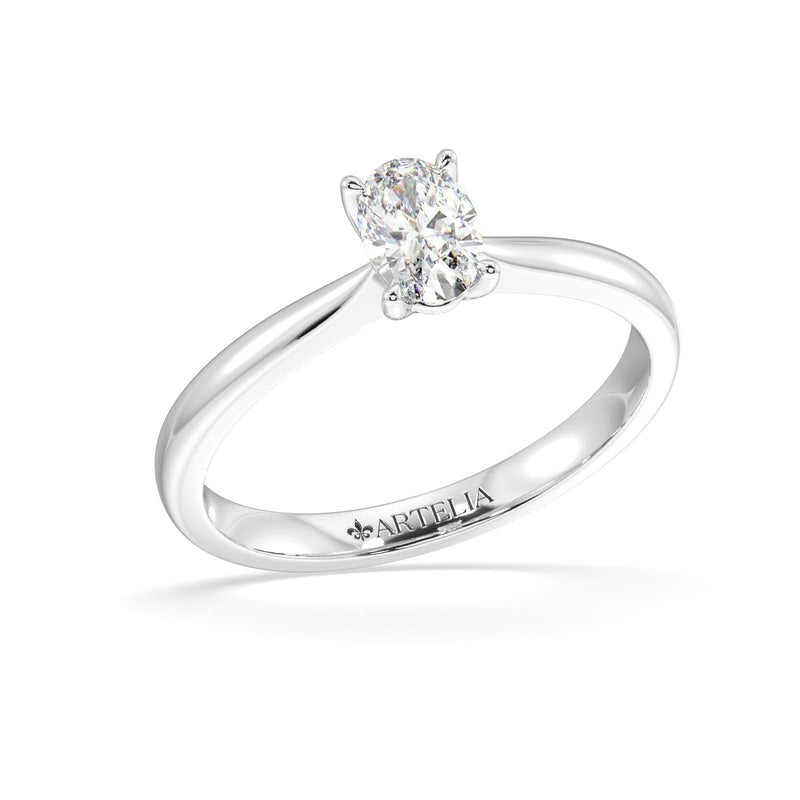 Florence Oval Diamond Solitaire Engagement Ring