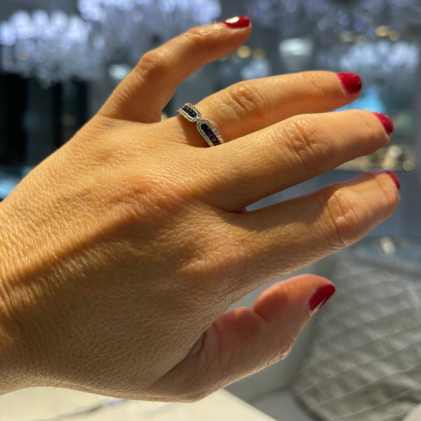 Nadia Sapphire & Diamond Ring