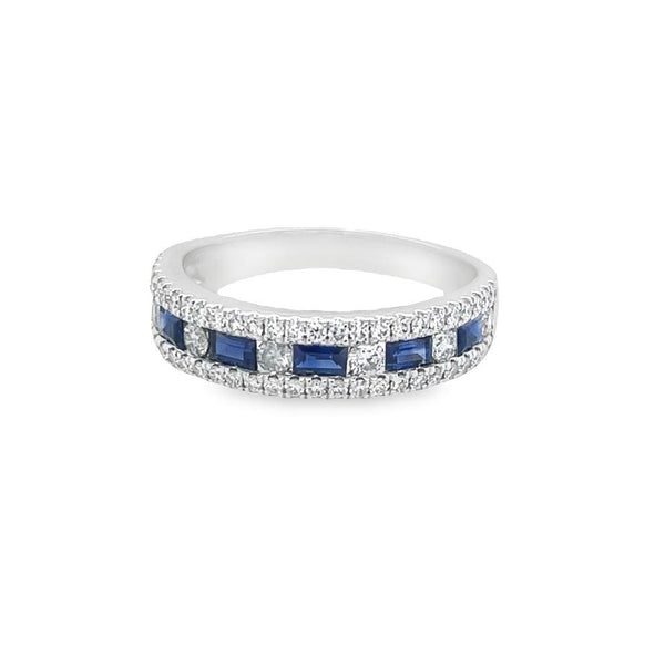 18K White Gold Sapphire & Diamond Charlotte Collection - Artelia Jewellery