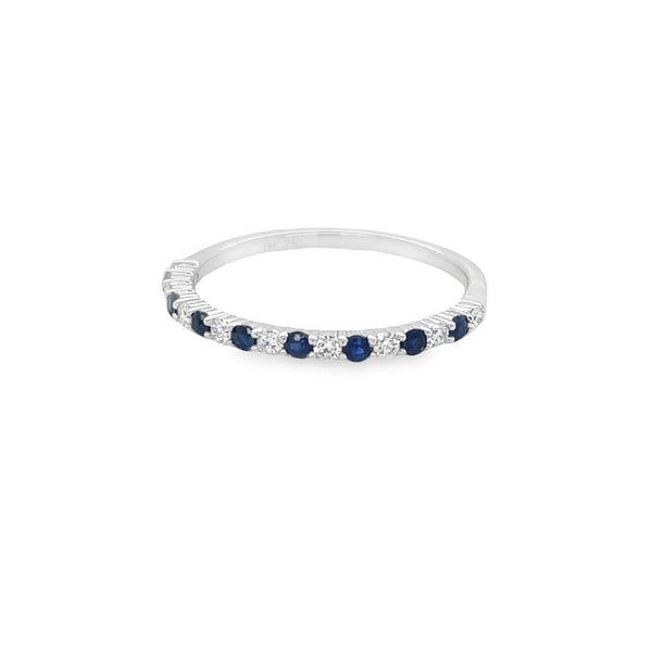 18K White Gold Sapphire & Diamond Ring - Artelia Jewellery
