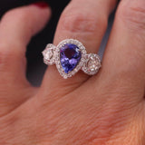 Tanzanite and Diamond Ring - Artelia Jewellery