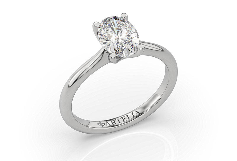 Kylie Oval Diamond Solitaire Engagement Ring
