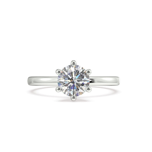 Lamor Round Diamond Solitaire Engagement Ring